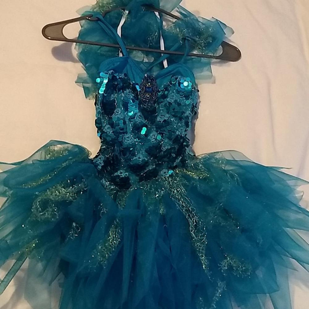 Teal sequin tutu